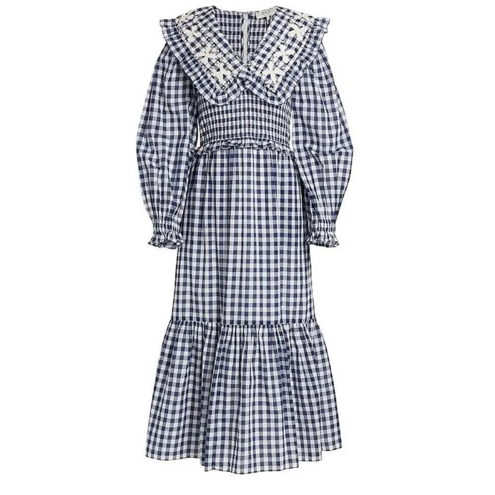 Sea Gina smocked gingham dress